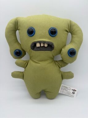 Fuggler New Fuggs on the Block Foolish 4 Four Eyes Zuru Olive Monster Plush Toy